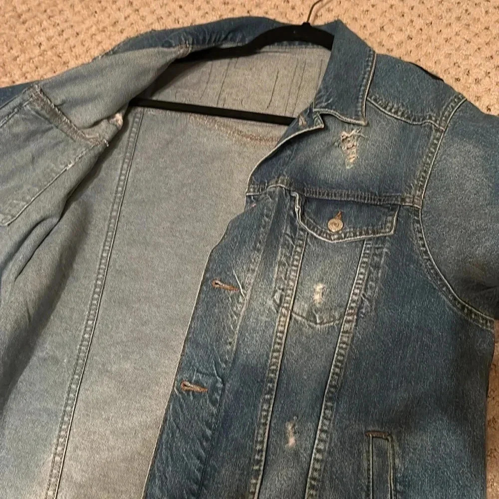 Hand Painted Denim Jacket - Picture 6 of 7